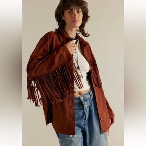 NWT Free People Suede Jacket XS